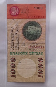 BANKNOT 1000zł z 1965r.