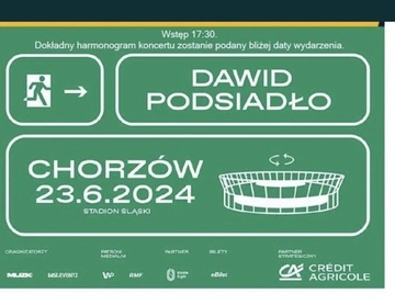 Bilet na koncert Dawida Podsiadło Chorzów 23.06.24