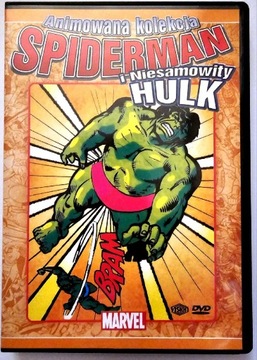 Spiderman i niesamowity Hulk płyta dvd Marvel