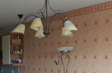 Lampa sufitowa 5 żarówek, żyrandol