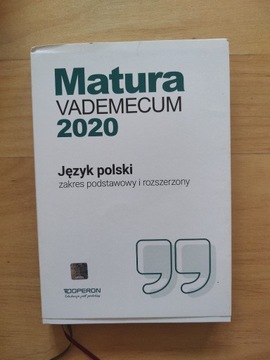 Matura 2020 Język polski Vademecum Operon