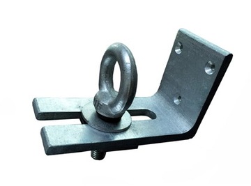 L-shape steel lock to a reefer container