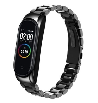 Bransoleta opaska Mi Band 3,4,5,6 czarna