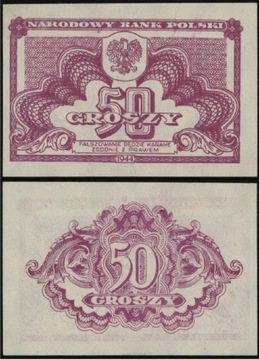 Polska powojenna, 50 groszy, 1944