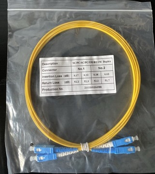 Patchcord SC/PC - SC/PC duplex 2m