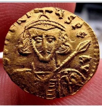  Tyberiusz III Apsimar 699-705 1.43g/16mm złoto