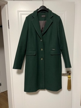 Płaszcz typu dyplomatka ciemno zielony 