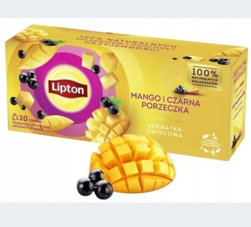 Herbata Lipton Mango Porzeczka 32 g 20 szt tanio