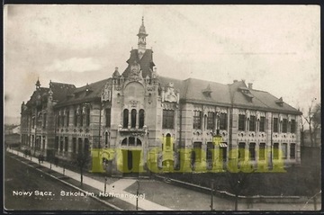 NOWY SACZ Szkoła im. Hoffmanowej foto stempel 1939