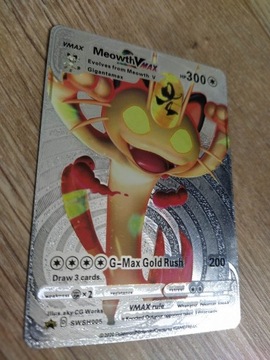 Karta pokemon Meowth SWSH005 srebrna