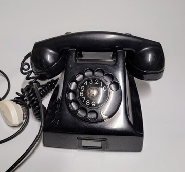 Telefon ebonitowy/bakelitowy vintage 