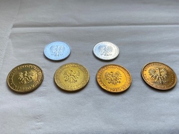 5 złotych mennicze 1975 1980 1981 1987 1989 1990