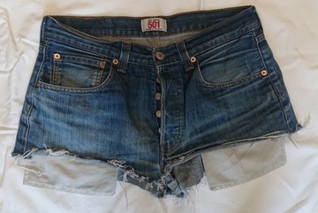 Levis 501 spodenki damskie W 32 L 32 bdb