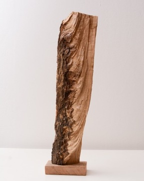 Rzeźba Boho Minimalizm Dąb 43 cm Dekoracja