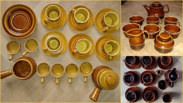 Zestaw 51 ceramika dzbanek Porcelit porcelana PRL 