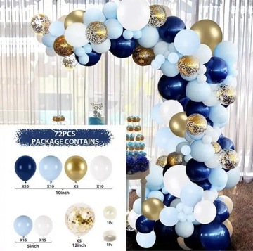 Girlanda zestaw balonów dekoracje urodziny impreza