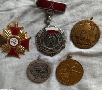 Medale z PRL-u zestaw