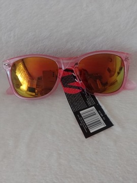 Różowe okulary przeciwsłoneczne, lustrzanki, NOWE 