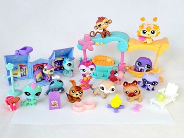 LPS Littlest Pet Shop ZESTAW 13 figurek + dodatki