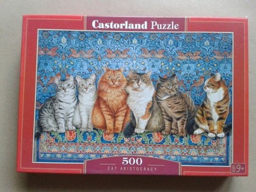 Puzzle Cat Aristocracy 500 używane  Castorland