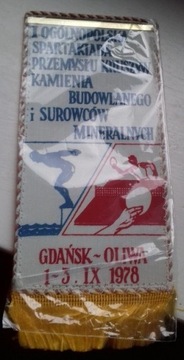 Proporczyk 1978 PRL Gdańska Spartakiada Krusz Geo