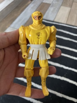 Rzadka figurka Mighty Morphin Power Rangers Yellow Ninja Ranger 1995