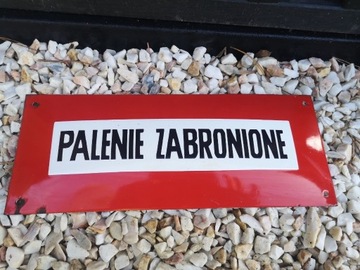 Palenie zabronione, tablica emaliowana 