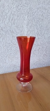  wazon czerwone szklo Zabkowice