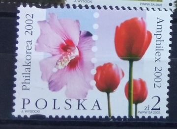 Znaczki ** Polska 2002r Mi.3983 Kwiaty