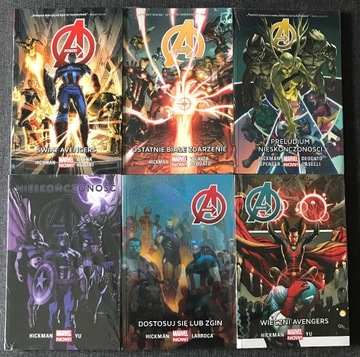 Avengers #1-6 Komplet Marvel NOW #2-#6 FOLIA