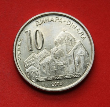 10  Dinarów  2003 r - Studzienica  Serbia  stan ! 