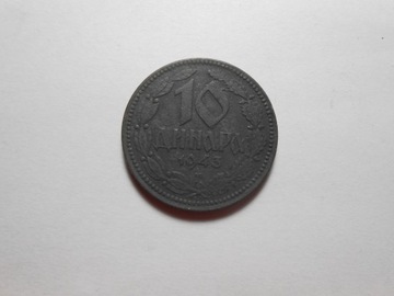 stara moneta 10 dinarów 1943 Serbia
