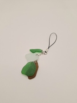 Zawieszka sea glass morskie szkło breloczek 