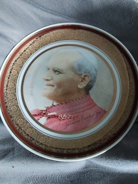 Patera porcelanowa z Papieżem Janem Pawłem II