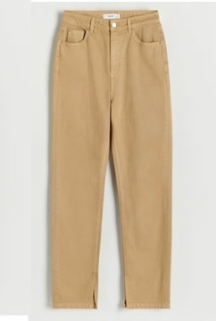 spodnie Reserved 0155M-08X r. 40 beżowe jeansy