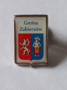 Herb gmina Zabierzów przypinka pin odznaka wpinka