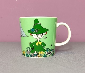 MUMINKI kubek Moomin Arabia Finland - WŁÓCZYKIJ zielony (Snufkin) 