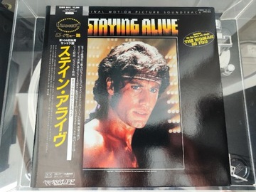 STAYING ALIVE - LP JAPAN OBI -1983 OST - BEE GEES