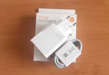 Ładowarka Xiaomi 33W +kabel USB-C. Turbo ładowanie