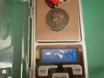 Medal FRANCJA - 1923 r. - imienny .. SREBRO - 950 