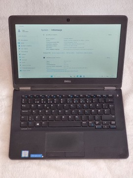 DELL Latitude E7270|i5-6th|8GB|256Gb|Win11 Pol