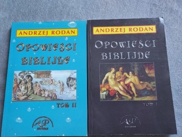 Andrzej Rodan Opowieści biblijne tom 1 i 2 dedykac