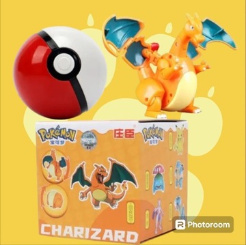 Figurka Pokemon Pikachu Charizard + Pokeball 