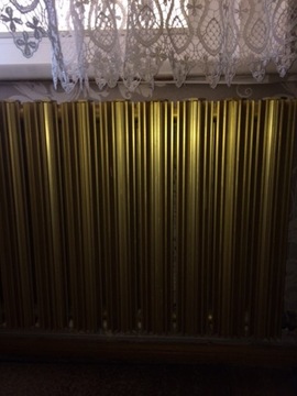 grzejniki aluminiowe, z profili, kolor złoty