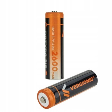 Akumulator litowo-jonowy Vergionic 18650 2600 mAh