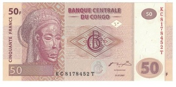 KONGO - 50 FRANKÓW - 2007 r