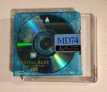 JVC MD74 Crystal Blue MiniDisc mini disc