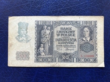 20 złotych 1941 ser. L