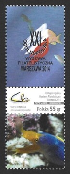 2014r. Znaczek Fi. 4568 z przywieszką **.