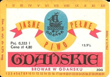 Piwo jasne pełne Gdańskie 